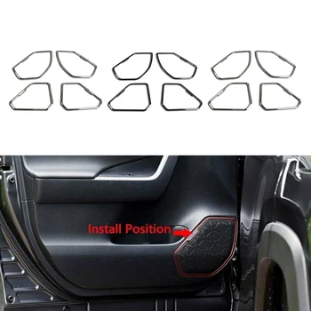 

Car ABS Door Speaker Sound Covers Panel Trims 4Pcs/Set For Toyota RAV4 RAV 4 2019 2020