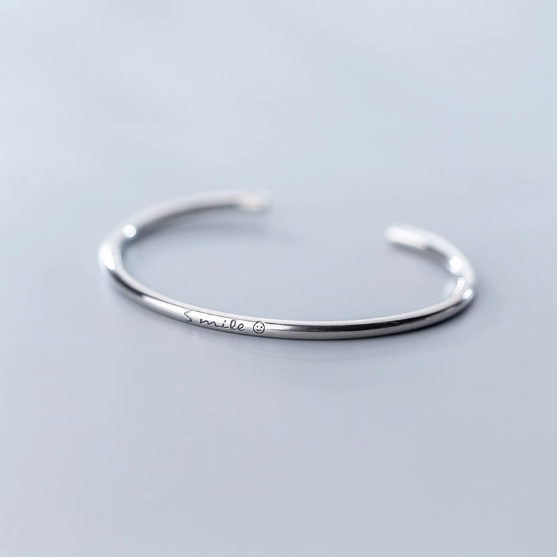 Женский браслет из серебра 100% пробы с надписью на английском|Браслеты| |