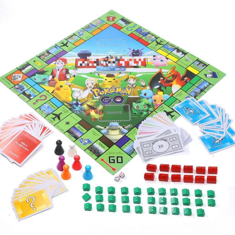 Takara Tomy игрушка Покемон монополи игра для взрослых детей Вечеринка настольные