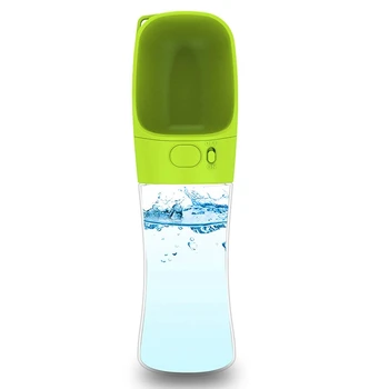 

Hand-Free, Never Leak Dog Water Bottle for Outdoor Walking and Hiking, Portable Cats Travel Water Drink Cup with Bowl Dispenser