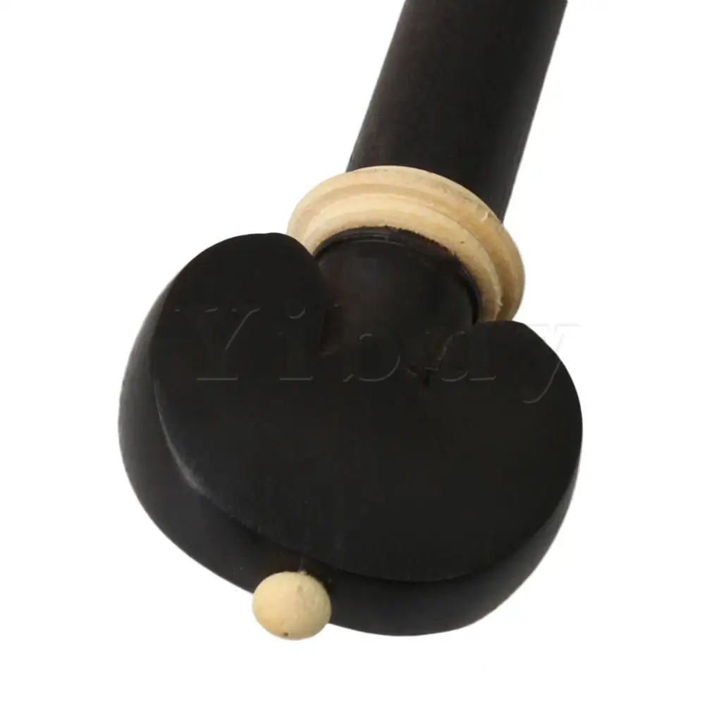 Yibuy 4 шт. черный Ebony Скрипка струны Колышки 4/4 Ebony инкрустированные самшит