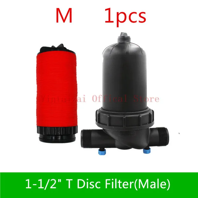 Watering Disc Filter For Greenhouse Irrigation Screen Filter Element Drip Irrigation Filter Disk Drip Irrigation Fittings M   1pcs