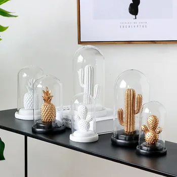 

Creative Nordic Style Cactus Design Glass Crafts Minimalism Living Room Photo Props Decoration Bottles Home Cabinet Ornament