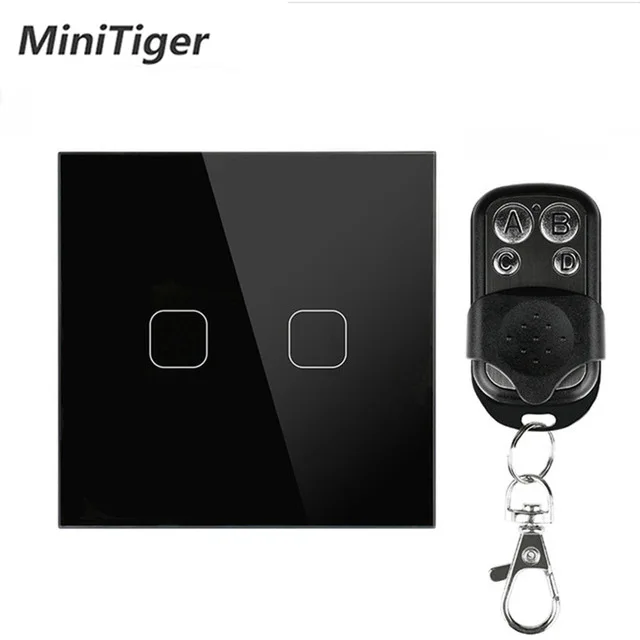 Minitiger, стандартный европейский светильник, сенсорный выключатель, 1 комплект, Электрический сенсорный выключатель, 86 Тип, Хрустальная стеклянная панель, настенный светильник, сенсорные переключатели