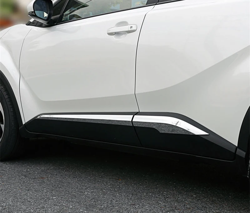 Для Toyota C-HR CHR автомобильный Стайлинг авто аксессуары хром автомобильная Боковая дверь корпус литые накладки протектор крышки