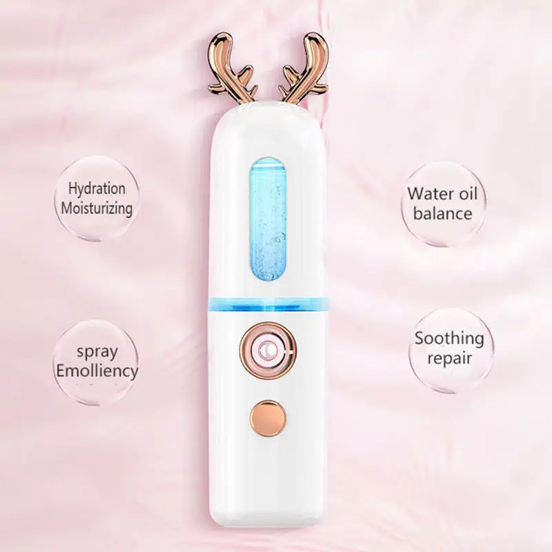 Портативный распылитель для лица Mister Moisture для наращивания ресниц, USB Перезаряжаемый Пароварка для лица/Portabl