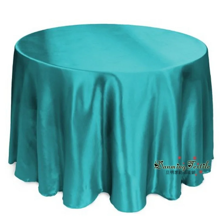 Manufacturers Direct Selling European Style Satin Table Cloth Hotel Wedding Banquet Decoration Table Cloth Satin Silk Fabrics Sq