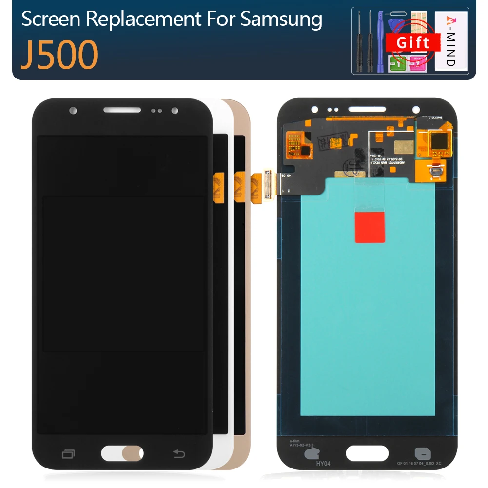 

100% Tested Super AMOLED LCD For Samsung Galaxy J5 2015 J500 J500F J500FN J500H J500M LCD Display Touch Screen Digitizer 20pins
