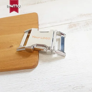 

100pcs/lot We provide laser engraving service customize LOGO plated metal buckle for diy 30mm dog collar accessory DCK-30Y