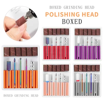 

Nail drill set Alloy Grinding Head Suit Polishing Polishing Exfoliating Scrub 5-Piece Set