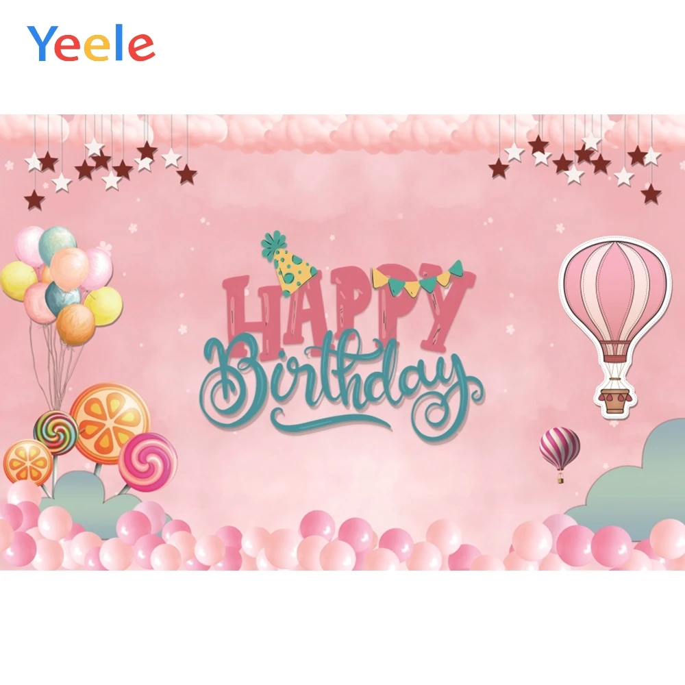 

Candy Colorful Balloons Baby Bithday Portrait Photophone Newborn Photography Background Custom Photo Backdrops For Photo Studio
