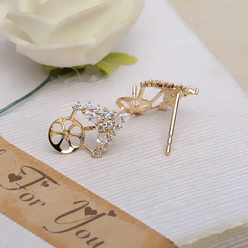 Рисунок 4 - Оригинальные золотые серьги в форме сердца AU 750 18K