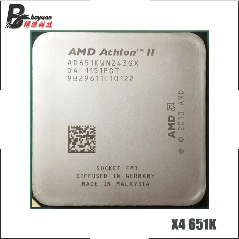 Процессор AMD Athlon II X4 651 651X 651K 3 0 ГГц четырехъядерный процессор AD651KWNZ43GX / AD651XWNZ43GX