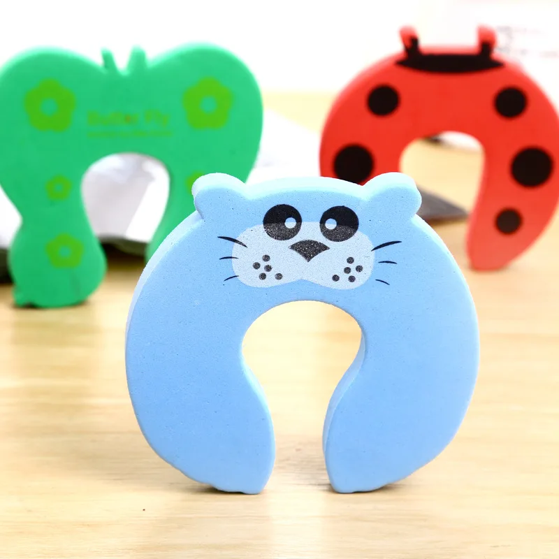 5pcs Safety Guard Finger Protect Door Stop Baby Safety lock Child Kids Baby Cartoon Animal Jammers Stop Door Stopper Holder Lock