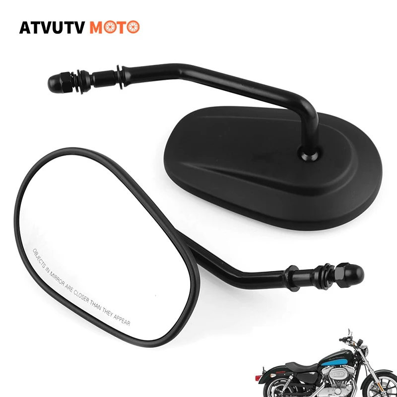 1 Pair Motorcycle Rear SideMirror For Harley Road King Touring XL883 SPORTSTER Softail Bobber Chopper Street Glide 8mm | Автомобили и