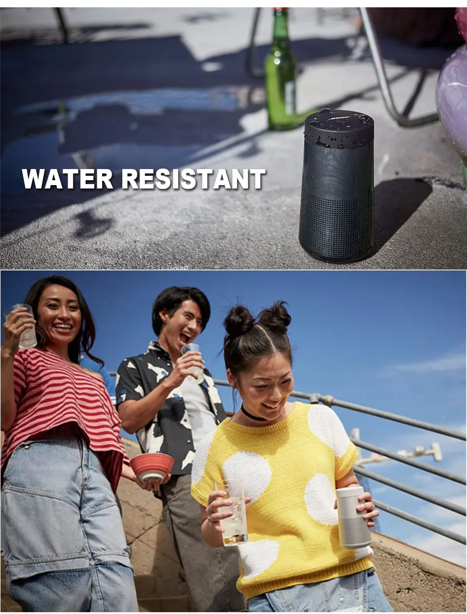 Bose SoundLink Revolve Bluetooth динамик Портативный беспроводной BT динамик Мини Глубокий Бас Звук громкой связи с динамиком телефона