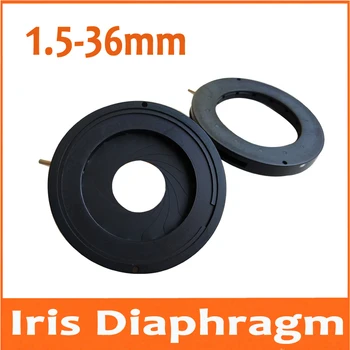 

100pcs 1.5-36MM Digital Camera Microscope Light Regulator Adapter Zoom Optical Iris Diaphragm Aperture Condenser with 14 Blades