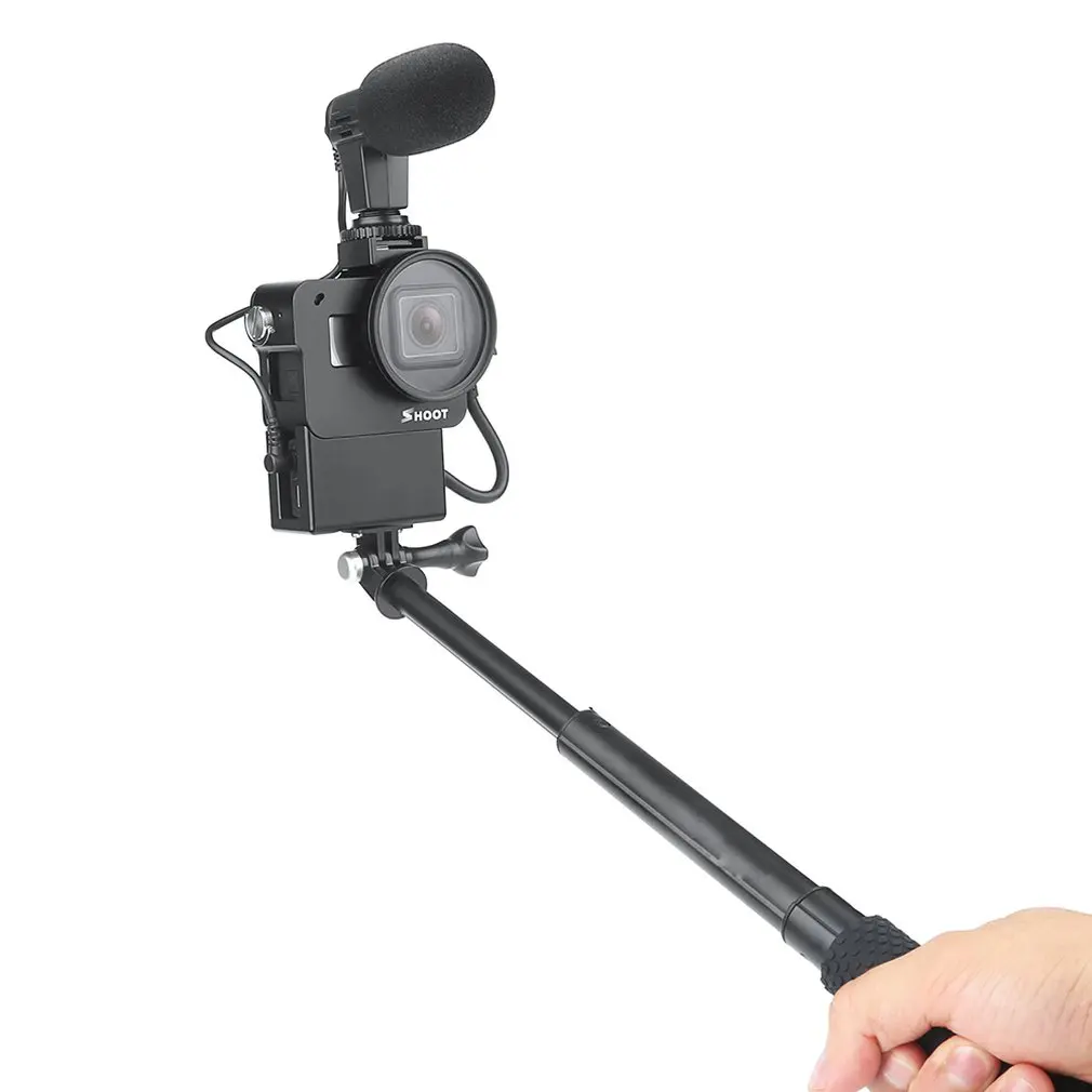 Для GOPRO5/6 plus/7 клетка для собак с ЧПУ чехол С микрофоном адаптер Разделение металлическая клетка для собак чехол