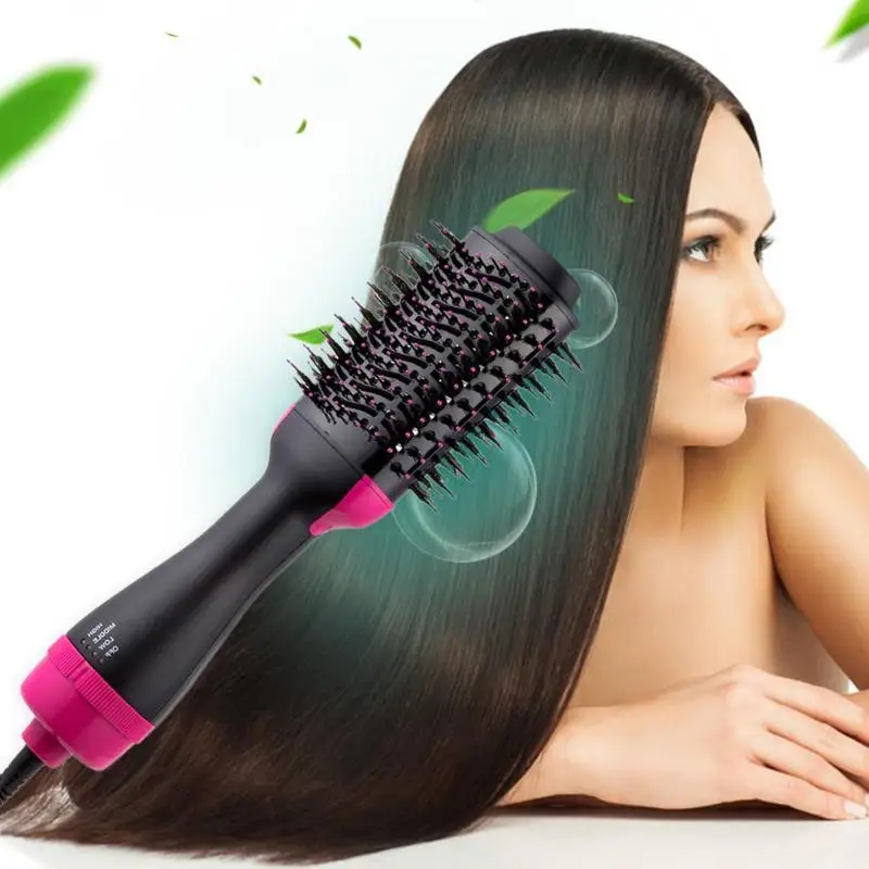 

Multifunctional Hair Dryer&Volumizer Rotating Hair Brush 2 in 1 Roller Rotate Styler Comb Straightening Curling Hot Air Comb