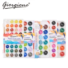 Yoogione одноцветная Акварельная краска с Деревянной щеткой, набор ручек, портативная водная кисть, краски гуашь, школьные художественные канцелярские принадлежности