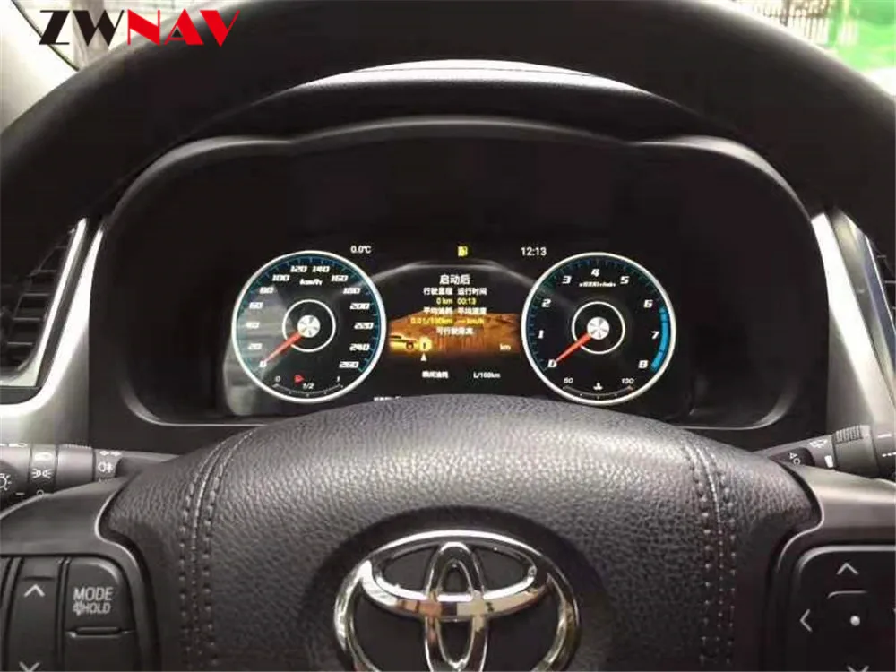 1" ЖК-дисплей Android 7,1 автомобиль приборной панели Дисплей gps Navi для Toyota highlander головное устройство экран