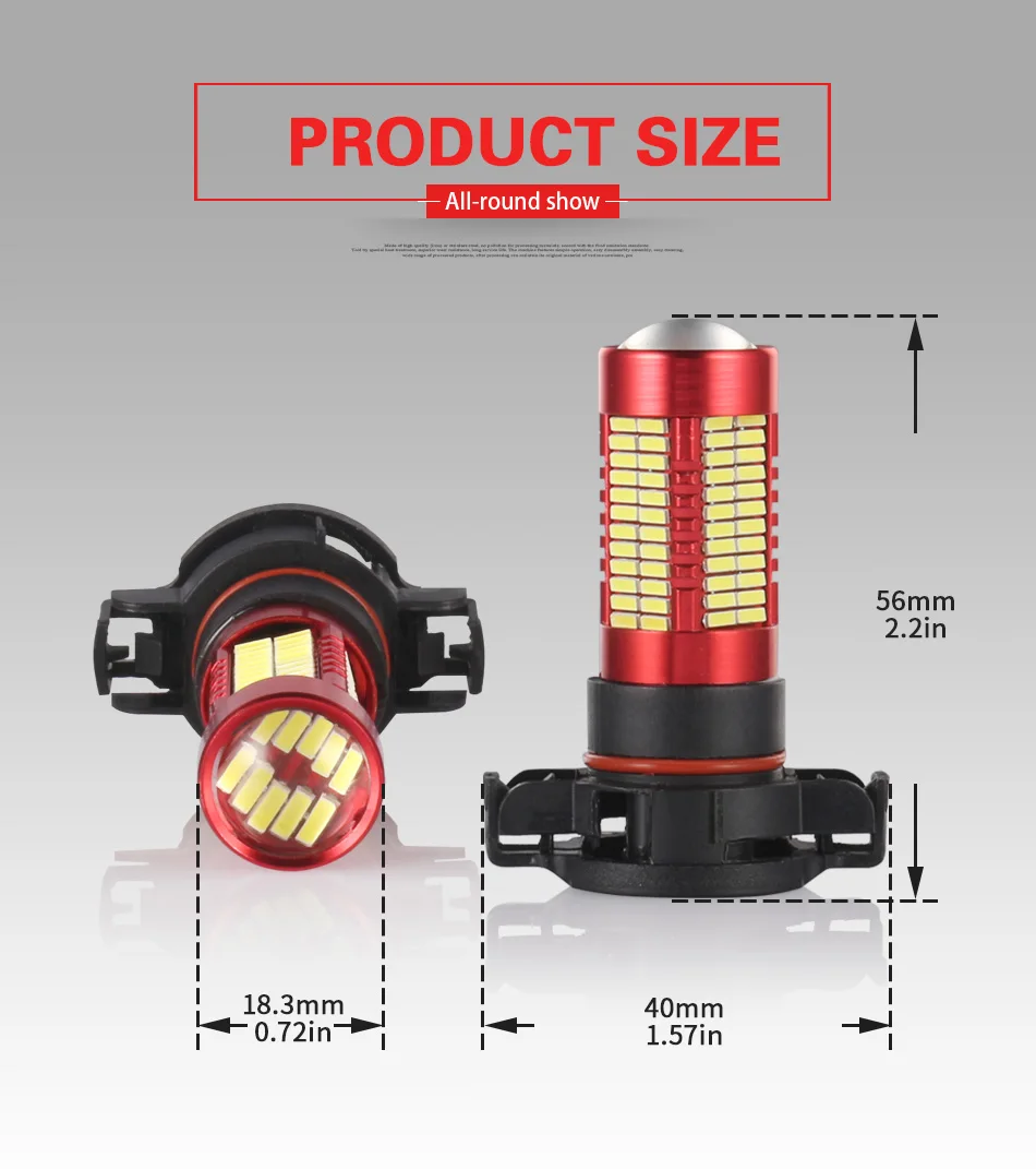 AILEO без ошибок canbus PSY24W светодиодный 106 SMD аварийный свет сигнальные огни для VW Passat B7 TIGUAN Golf MK6 Audi Citroen C5 Opel