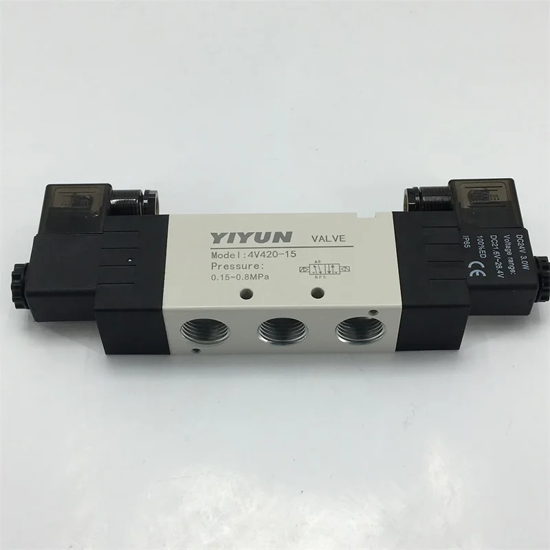 4V410-15 4V420-15 4V430C-15 алюминиевый воздушный электромагнитный клапан Модель DC24V