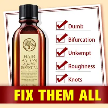 

LAIKOU Multi-functional Hair & Scalp Treatments Hair Care Moroccan Pure Argan Oil Hair Essential Oil For Dry Hair Types