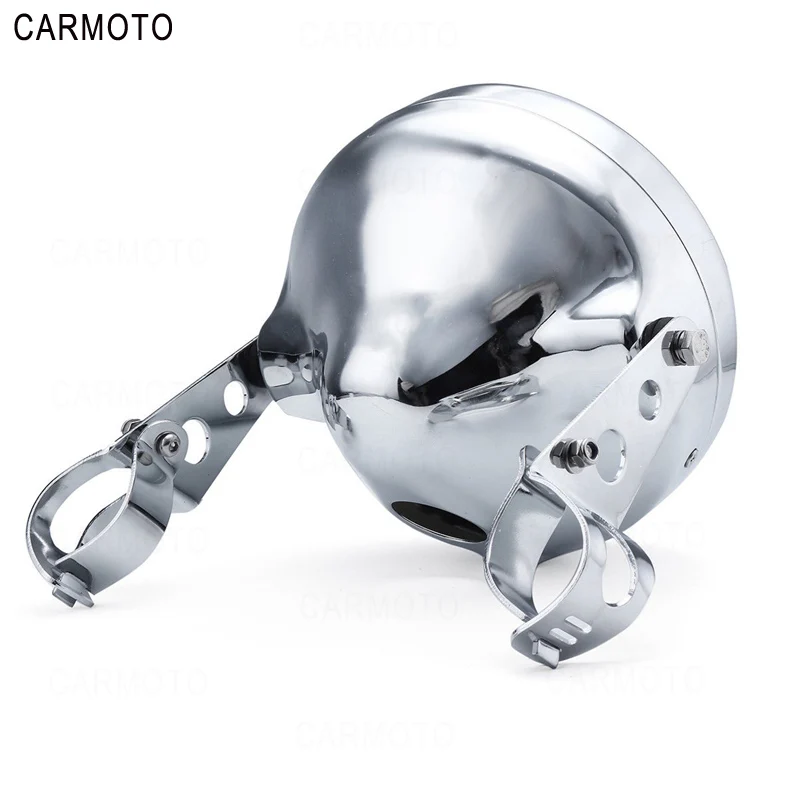 2pcs silver 7 дюймовый корпус лопасти Аксессуары для мотоциклов+ 7 дюймовые мотоциклетные фары для мотоциклов Honda Suziki KTM мотоциклы - Цвет: 2pcs silver