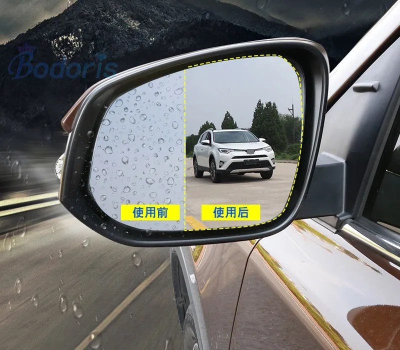Для Toyota RAV4- зеркало заднего вида водонепромокаемая противотуманная ПВХ пленка автомобильные аксессуары для укладки