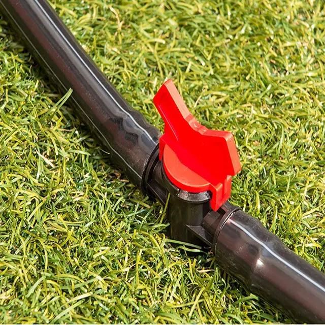 Drip Öntözőszelep Csatlakozó Aljzat Típus Öntözőgömb Barb Kapcsoló Szelep Globe Kerti Gyep Mezőgazdasági Termeléshez - Image 2