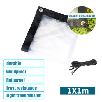 

NEW Transparent Rainproof Shed Cloth Tarpaulin Lightweight Waterproof Tarp Cover Tent Shelter