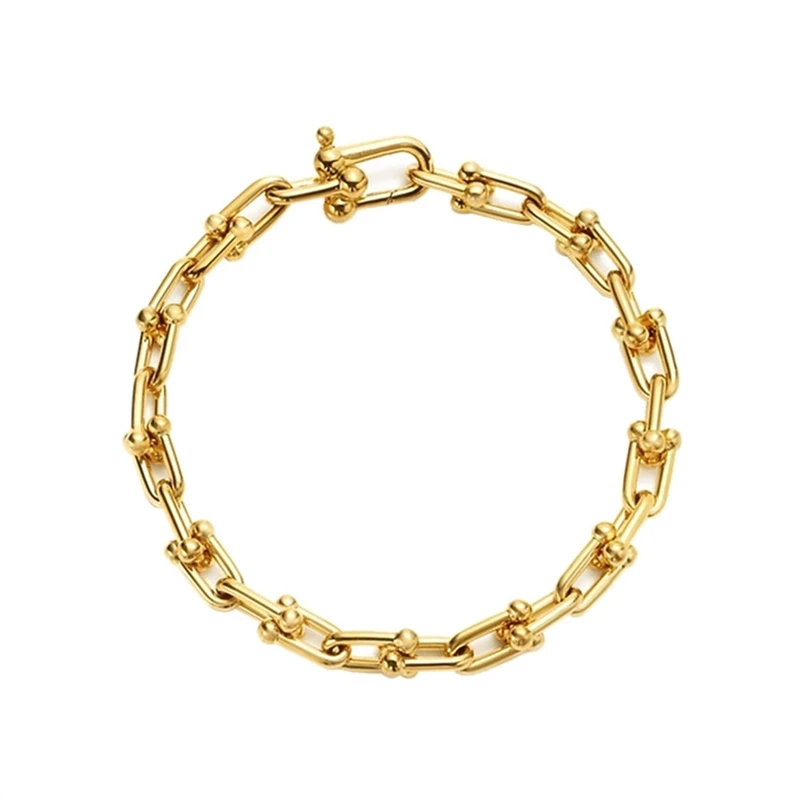 

1: 1 Original Model S925 Sterling Silver Bracelet Fashion U-shape Bracelet Ladies LOGO Jewelry Valentines Birthday GIFT