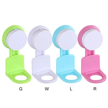 

Practical Bathroom Shampoo Shower Gel Bottle Holder Wall Mounted Stand Suction Cup Hanging Super Sucker Hook Shelves Hanger