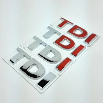 

Car Styling 3D Metal TDI Emblem Sticker Car Logo Rear Boot Badge Decal Sticker for VW Passat Bora Golf 7.5x2.6cm