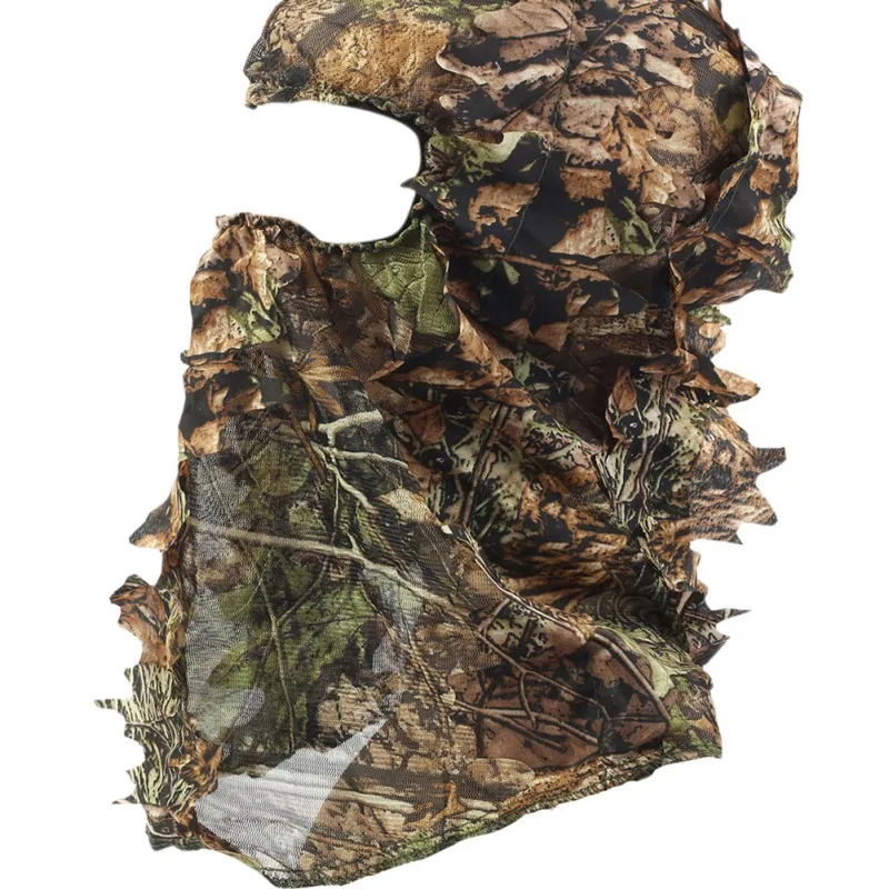 3D листовая камуфляжная Балаклава для нанесения маски на лицо зеленая листовая голова чистая охотничья шляпа страйкбол Пейнтбол спортивная одежда L7375