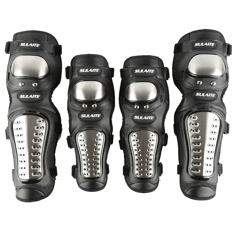 

4Pcs Kit Motorcycle Knee Elbow Protective Pads Motocross Skating Knee Protectors Riding Protective Pads Protection Moto Knee Pad