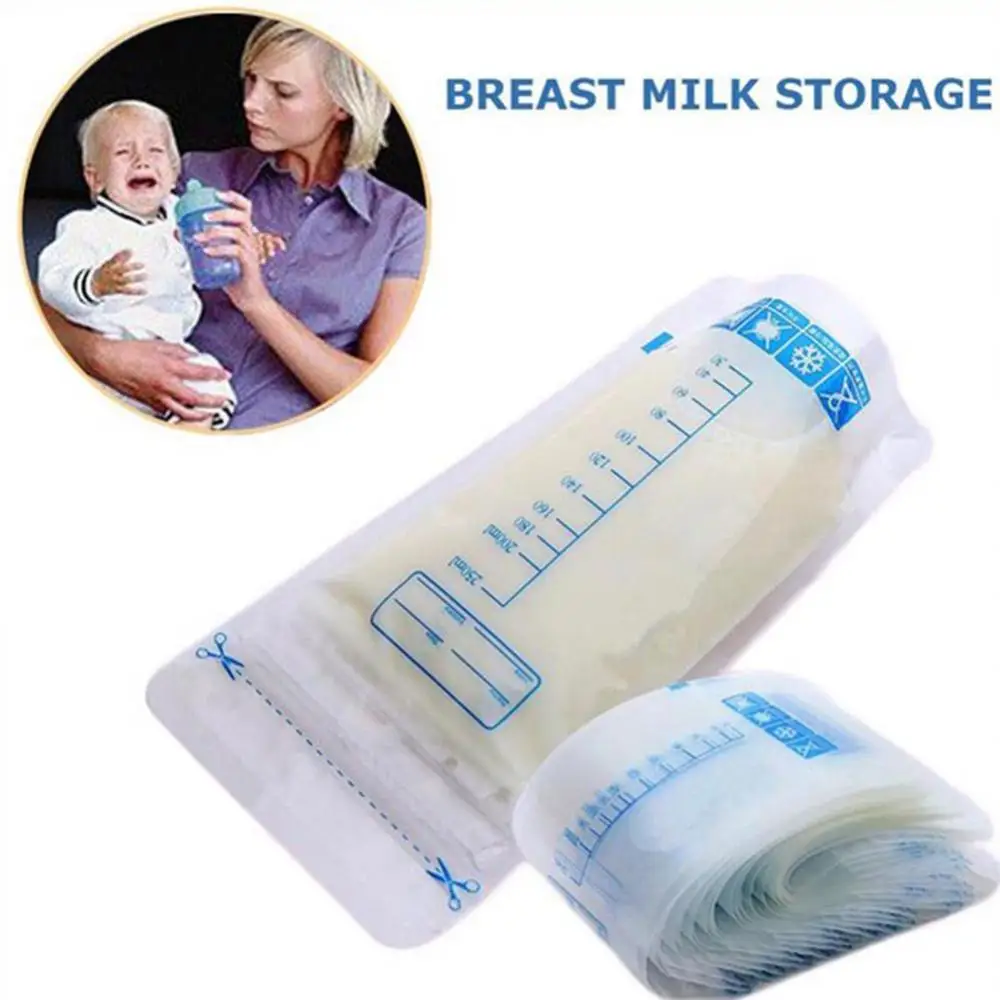 30 PCS 250ML Safe Food Storage Bags Breast Milk Freezer Bags Baby Breast Milk Storage Bag Liquid