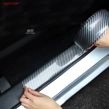 

DIY Car styling Carbon Fiber 3D Bumper Decorative Strips Door Sill Protection For Toyota Corolla 2019 2020