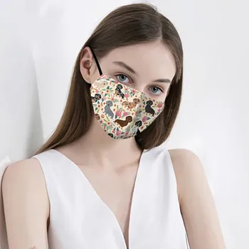 

Mascarilla Reusable Adults Mouth Mask Face Mask Fashion Cartton Print Ski Mask Women Men Cotton Face Masks Washable
