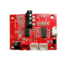 3.7-5.3V 2*5W de Potência Megafone, AUX Entrada De Áudio Para Amplificador De Voz Bluetooth Placa De Receber Apoio Às Micro Bateria De Lítio(China)