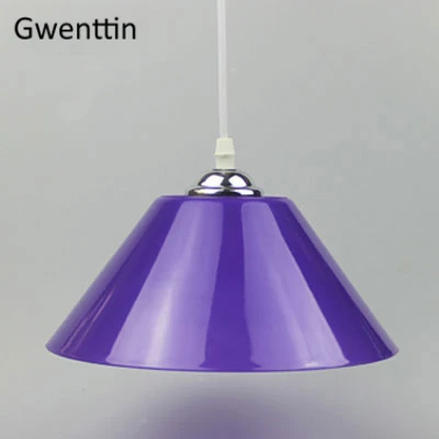 Purple No Bulb Современные подвесные светильники из ПВХ, скандинавские светодиодные пластиковые подвесные лампы для кухни, столовой, домашнего декора, светильники - Цвет корпуса: Purple No Bulb