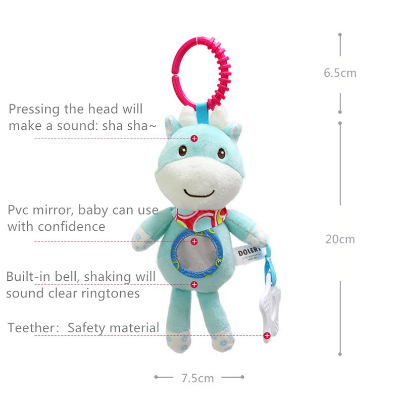 Baby-Rattles-Stroller-Hanging-Soft-Toy-mobile-Bed-Cute-Animal-Doll-Elephant-Rabbit-Dog-Baby-Crib (2)