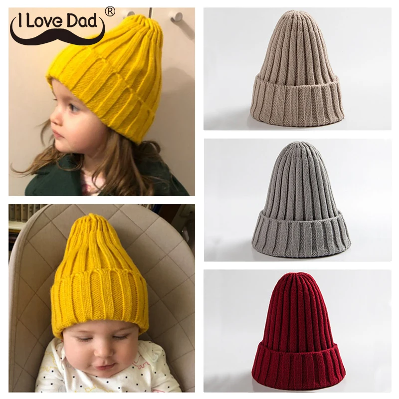 Gorro de punto para niños, gorro para bebes recién nacidos, cálido, otoño, invierno, gorro para niños, gorro de niño