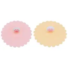 Многоразовая Пищевая силиконовая крышка для чашки термостойкая противопылевая крышка для чашки