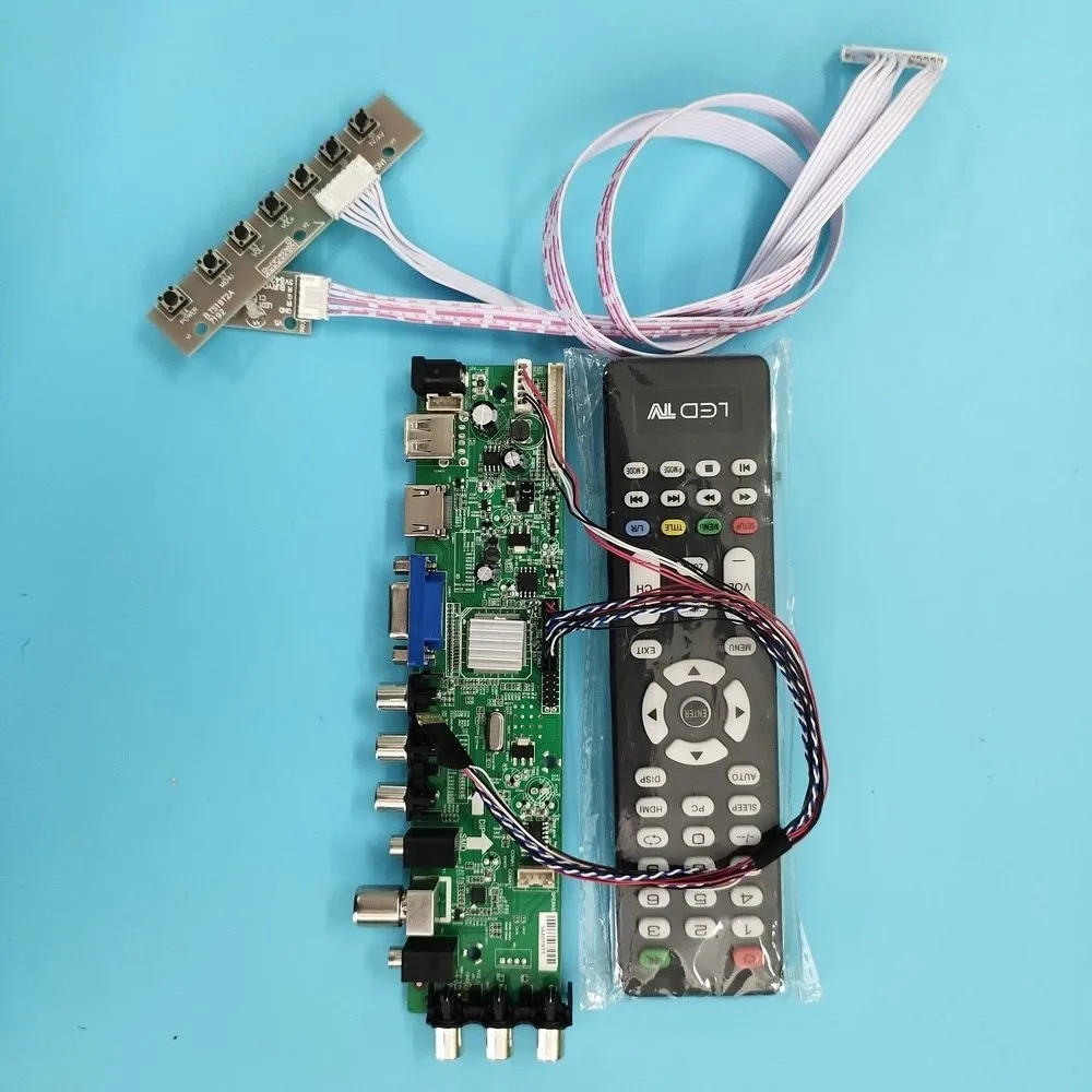 

Kit For B140XW02 V0/B140XW02 V1 40pin controller board digital TV LVDS USB Signal WLED VGA LED HDMI DVB-T DVB-T2 1366X768 remote
