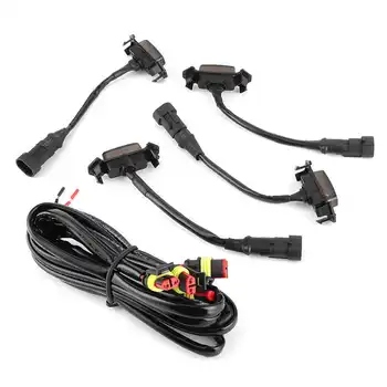 

car accessories car mesh LED Front Grille Light Smoked Lens with Wiring Harness Kit Fit for Toyota Tacoma 16&#8209 19