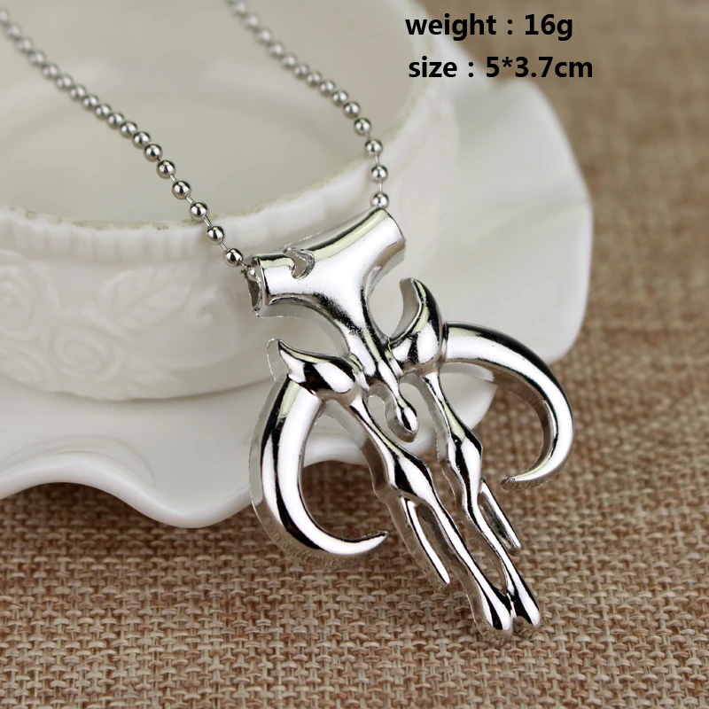 Collana Uomo Donna Con Ciondolo Simbolo Jedi, Gotica E Vintage, In Acciaio Inossidabile, Regalo Unisex