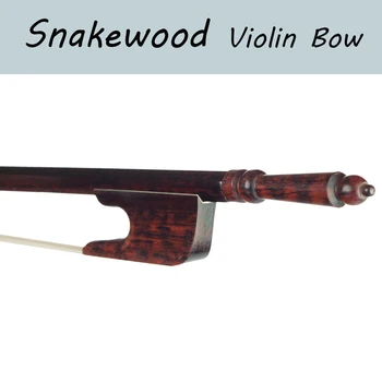 

Baroque Style Snakewood Violin Bow Skakewood Round Stick And Frog Mongolia Horsehair Fast Response