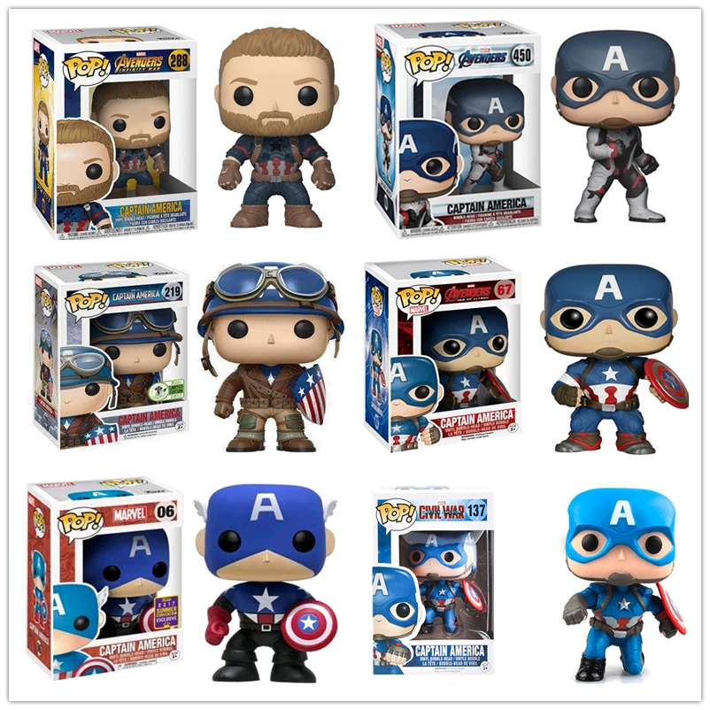 FUNKO POP Мстители Капитан Америка Фигурки коллекционные модели игрушки на Рождество подарки на день рождения